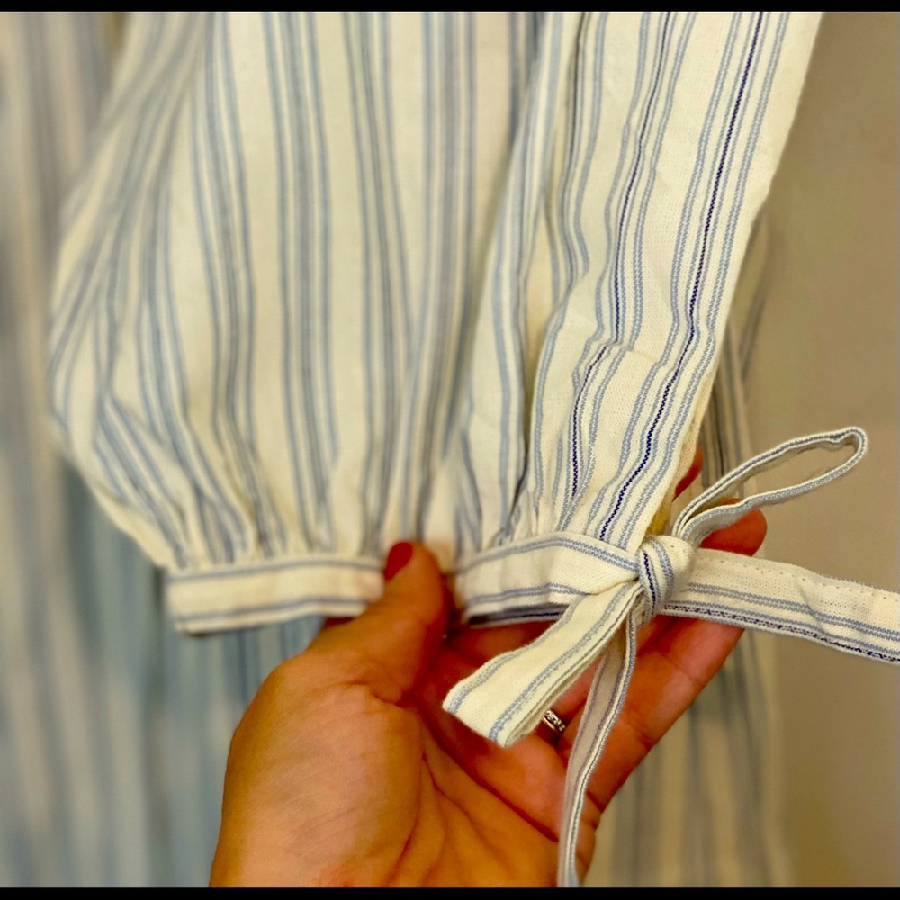 DÔEN Striped Shirt Dress